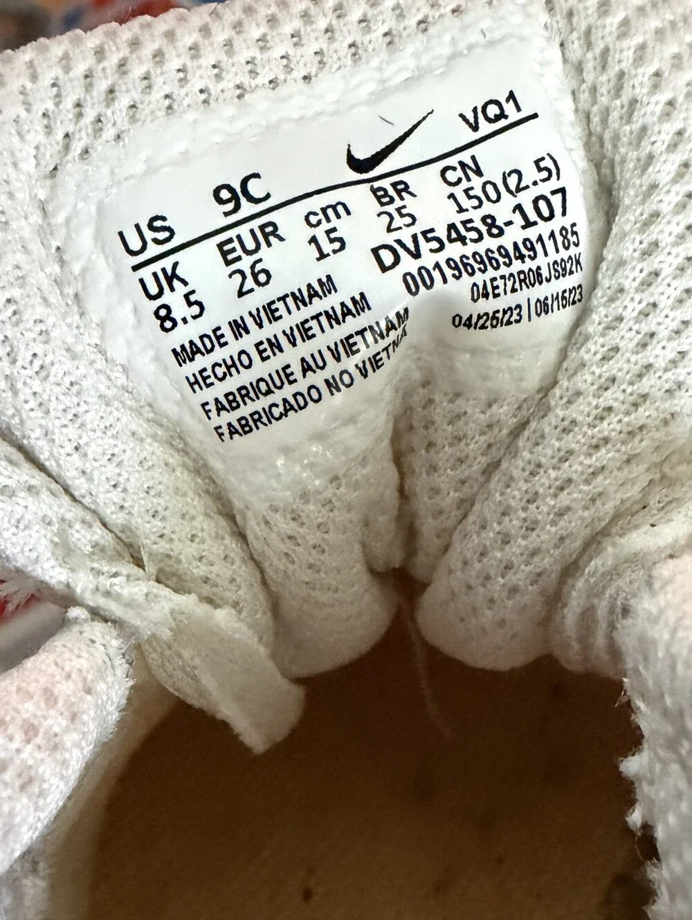 Nike Court Borough Low Recraft Toddler size 9C